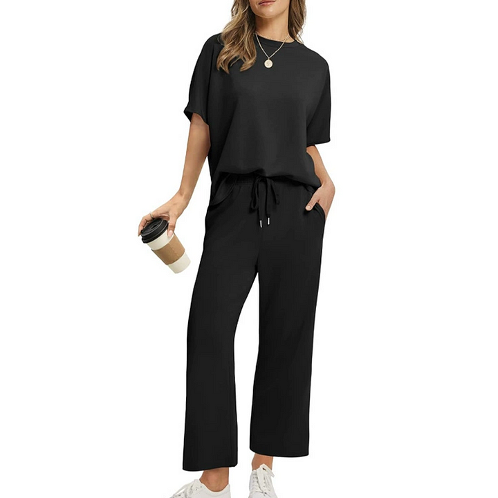 Shirona - Casual Top and Pant Two Piece Set