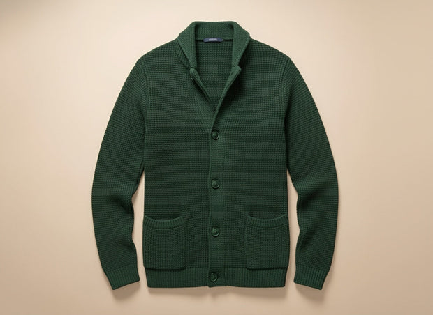 Eskel - Elegant Long Sleeve Wool Cardigan