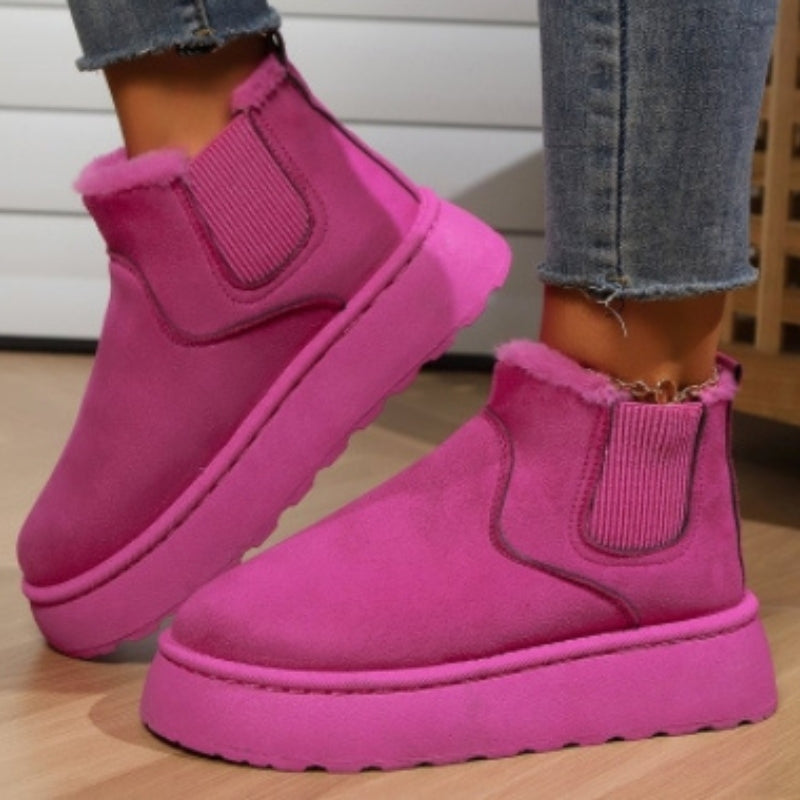 Maureen - Casual Plush Boots