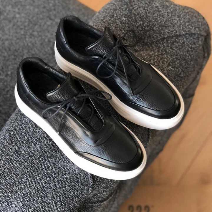 Corentin - Thick Sole Leather Sneaker