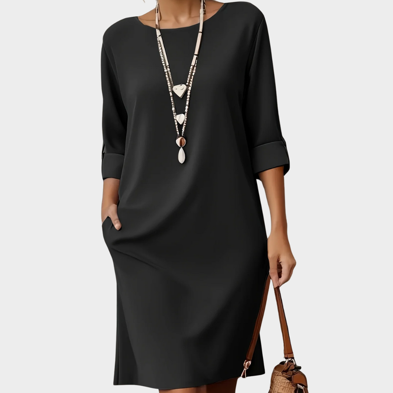 Kayana - Comfortable Round Nek Dress