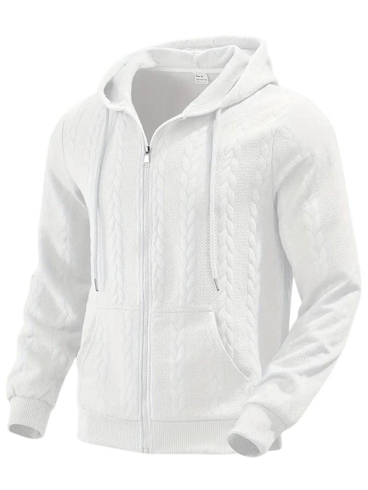 Philipp - Casual Zip Up Hoodie With Long Sleeve