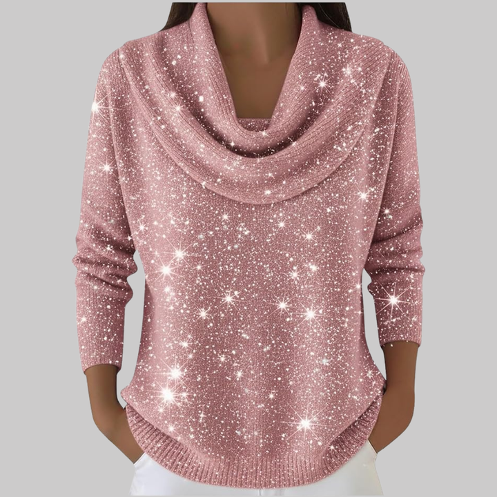 Ayelet - Soft Turtleneck Sweater With Star Print