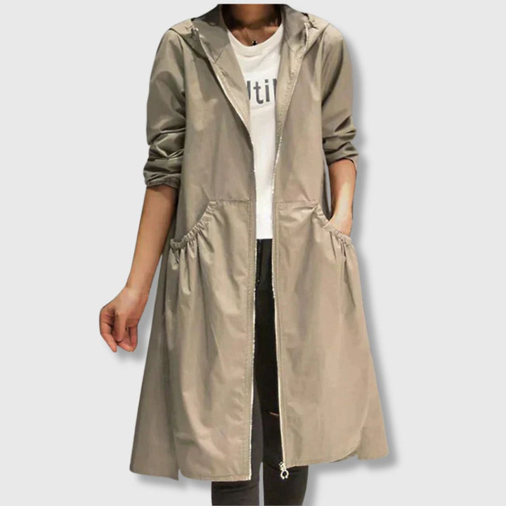Meryl - Long Hooded Lightweight Coat