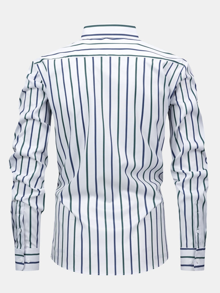 Connor - Long Sleeved Striped Shirt With Button