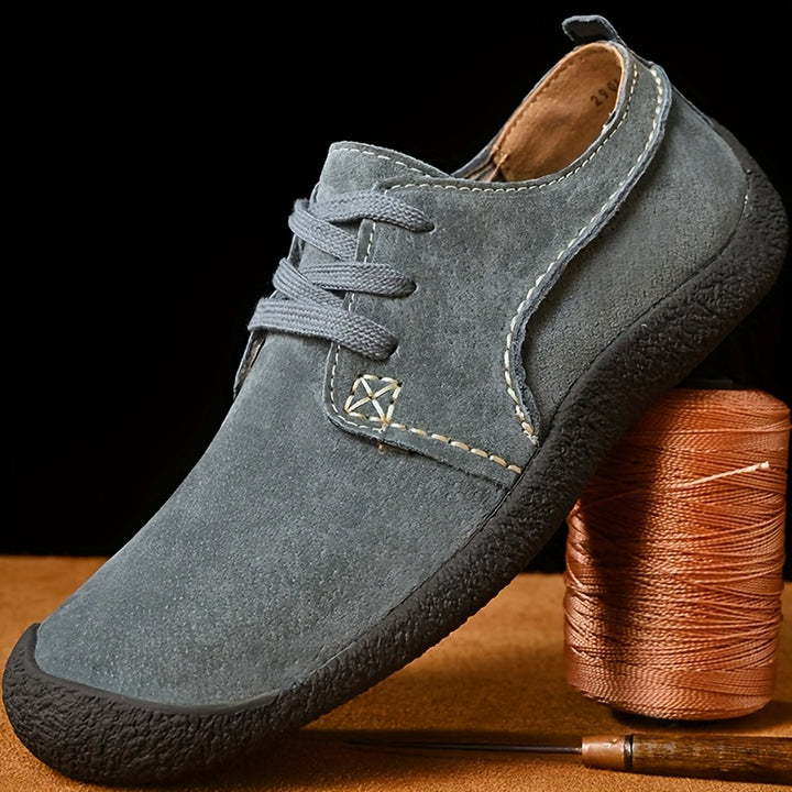 Boyce - Suede Lace-Up Leather Shoes