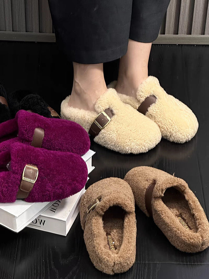 Zilvia - Warm Lambswool Shoes In Fairy Style