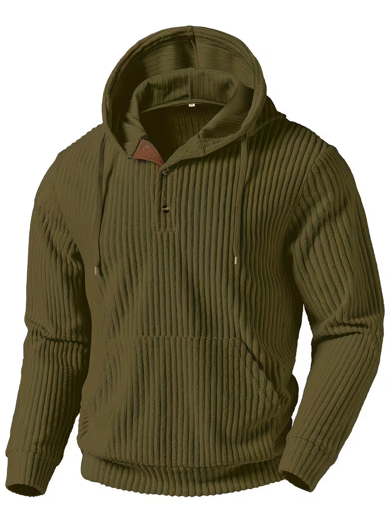 Colman - Elegant Textured Hooded Sweatshirt