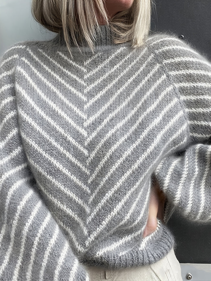 Klarysa - Casual Long Sleeve Knitted Sweater