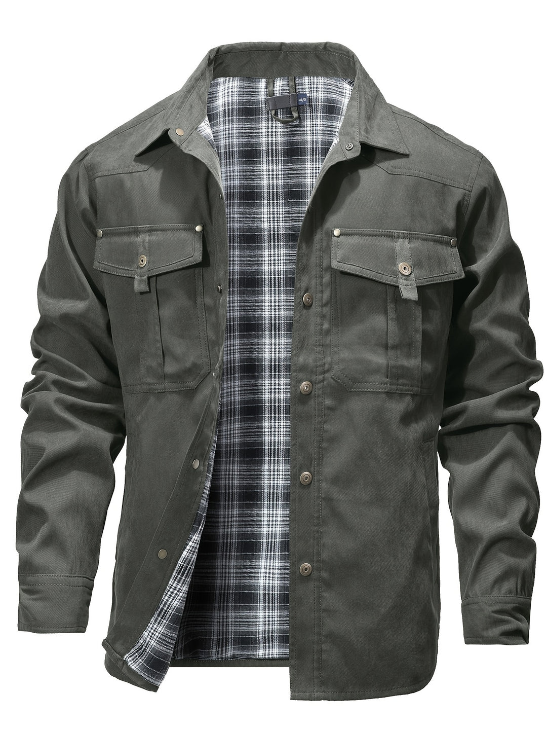 Evrypidis - Casual Long Sleeve Cargo Jacket