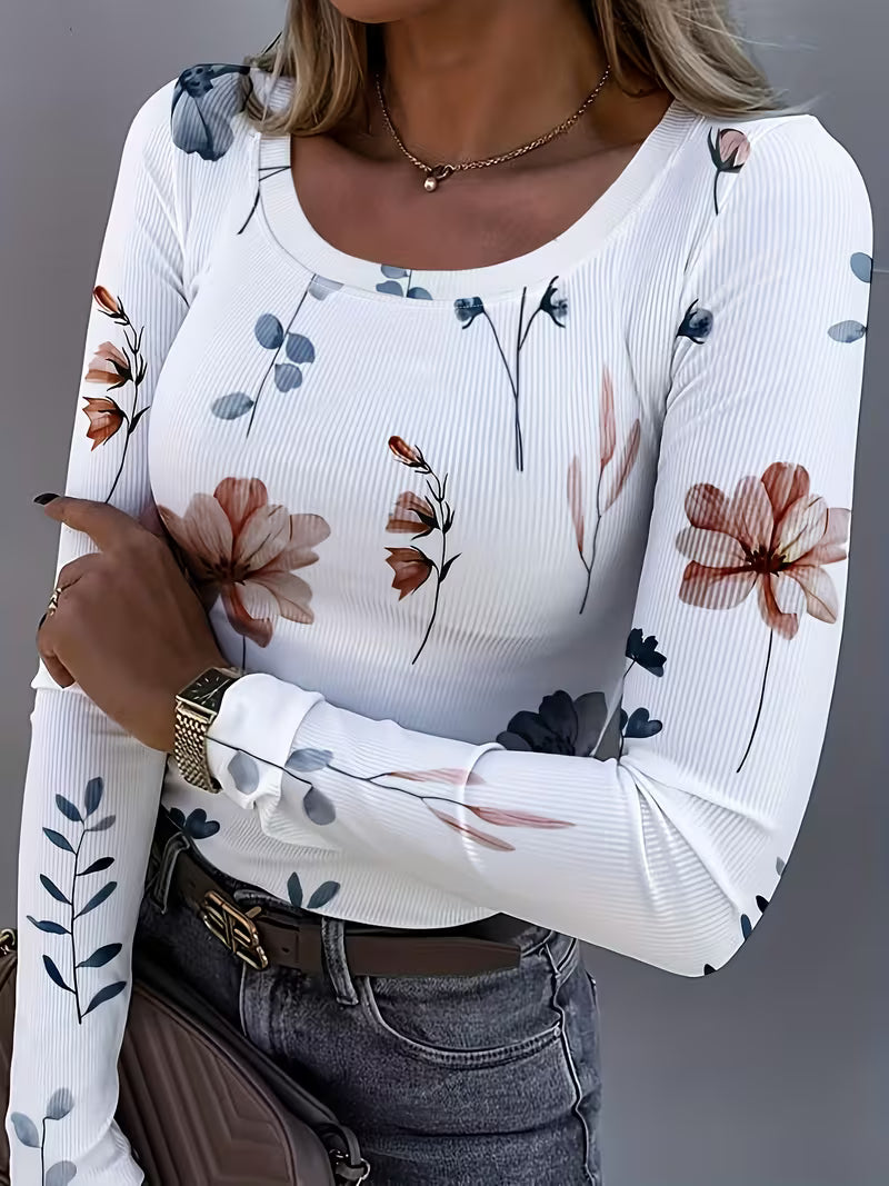 Rabiye - Square-Neck Floral Printed Top