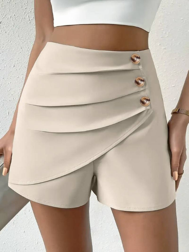 Houda - High Waisted Irregular Hot Short
