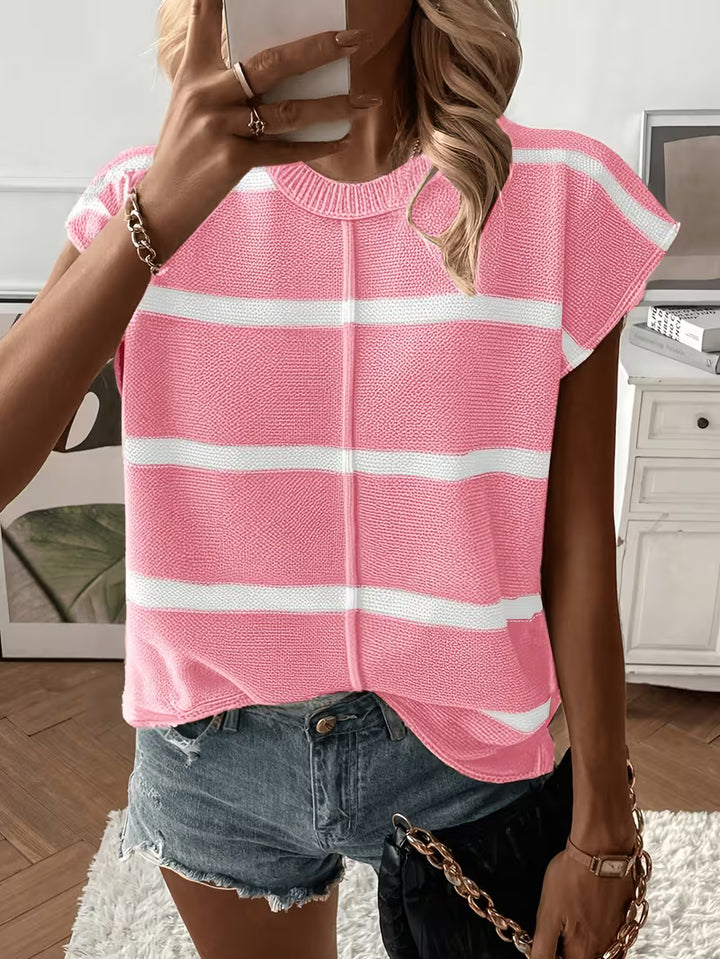 Agatha - Summer Casual Loose Shoulder Sleeveless Sweater