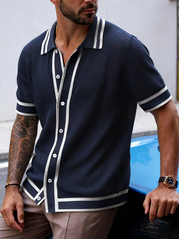Walt - Knitted Shirt With Lapel Collar