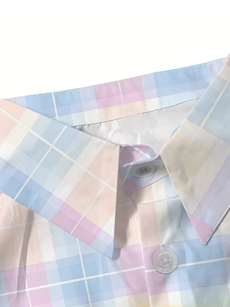 Harrell - Short-Sleeve Plaid Print Shirt