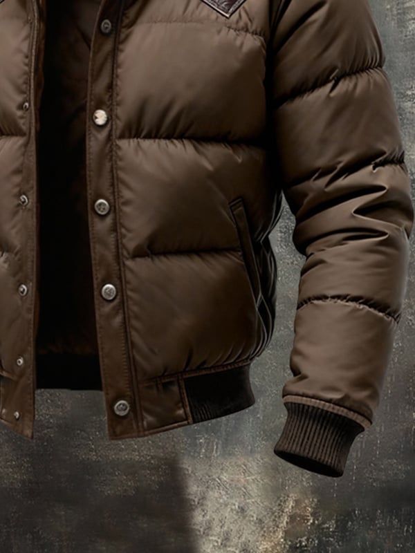 Benzema - Elegant Long Sleeve Warm Leather Jacket