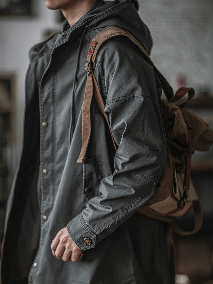 Engelbert - Fishtail Hooded Parka Windproof Jacket