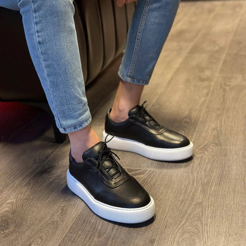 Corentin - Thick Sole Leather Sneaker