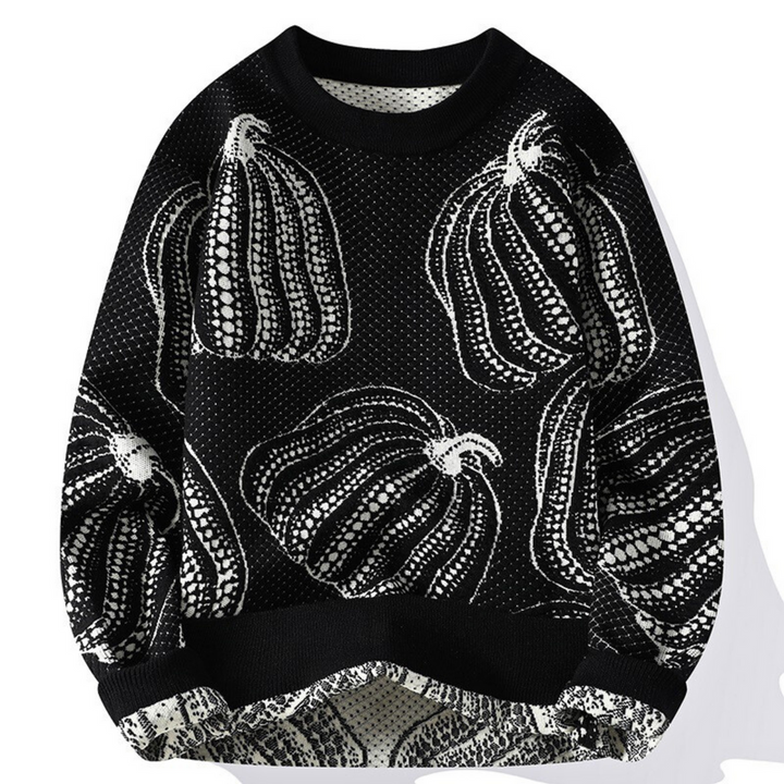 Rinaldo - Casual pumpkin knitted sweater