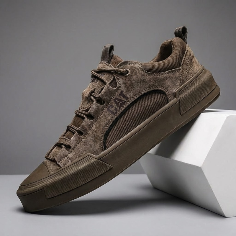 Fohicast - Casual Suede Lace Up Sneakers