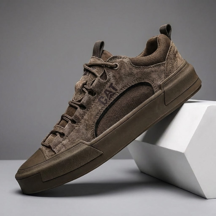 Fohicast - Casual Suede Lace Up Sneakers