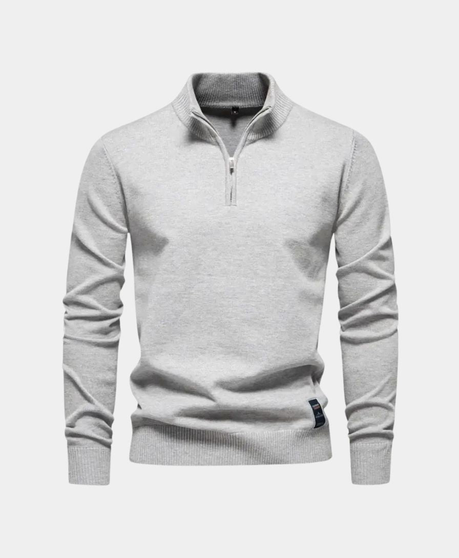 Stoyan - Half Zip Knitted Sweater