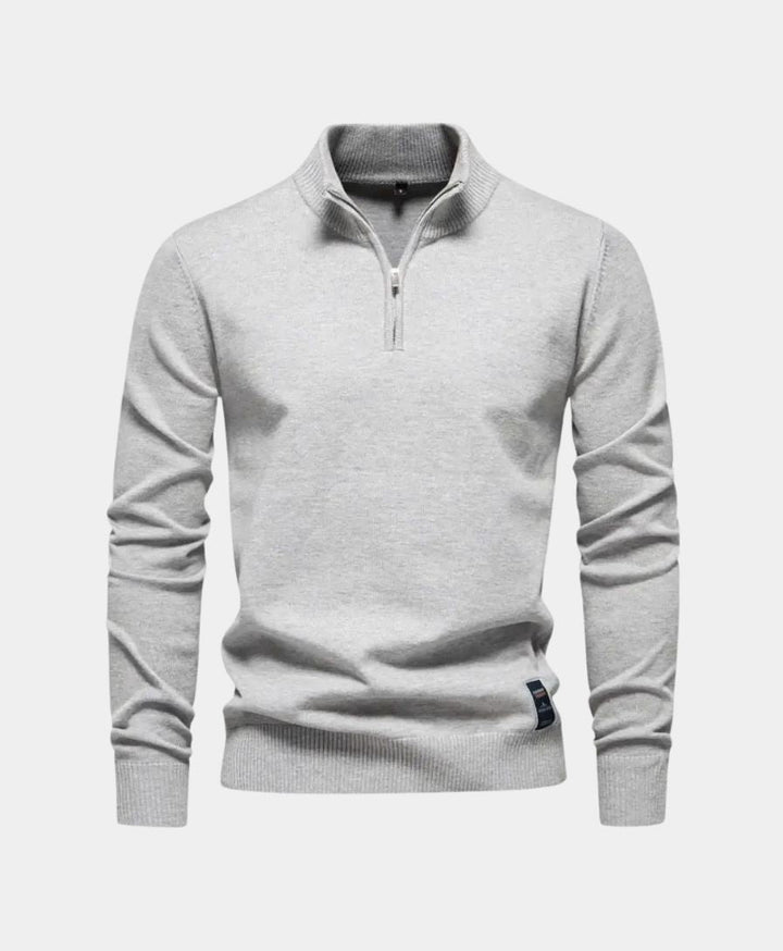 Stoyan - Half Zip Knitted Sweater