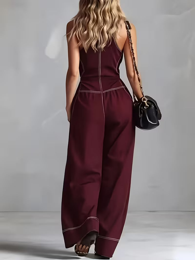 Bryana - Patchwork Striped Jumpsuit