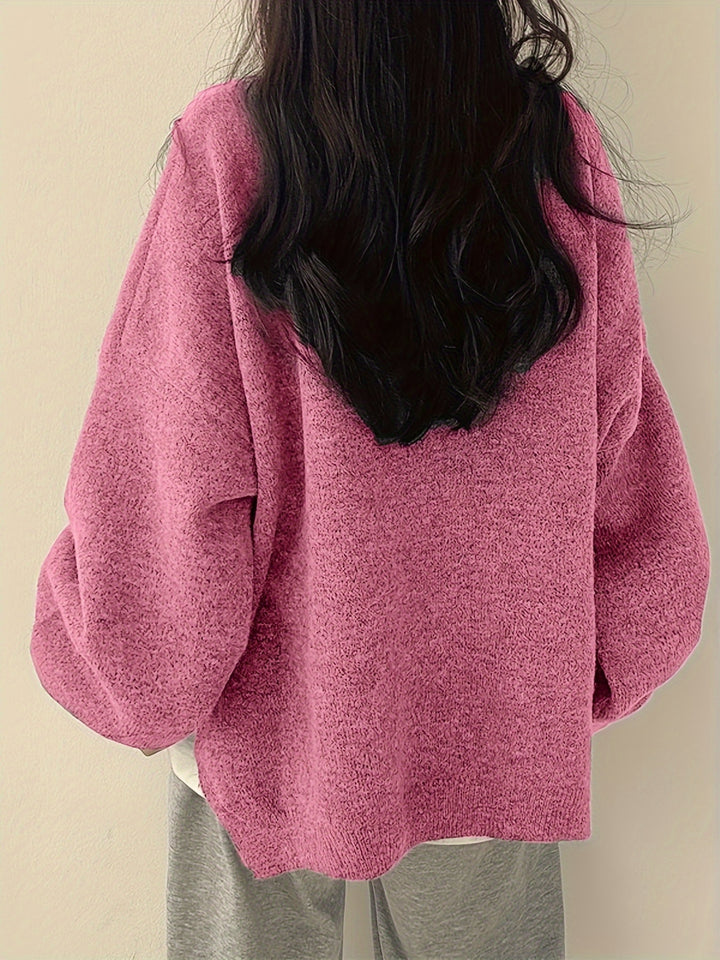 Pearline - Crew Neck Long Sleeve Sweater