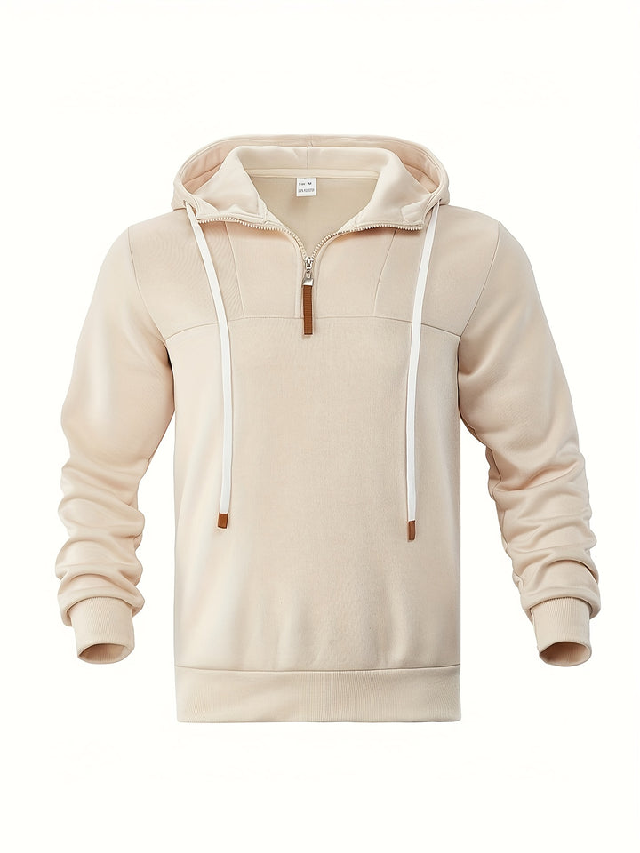 Kolton - Hooded Sweatshirt with Half Zipper