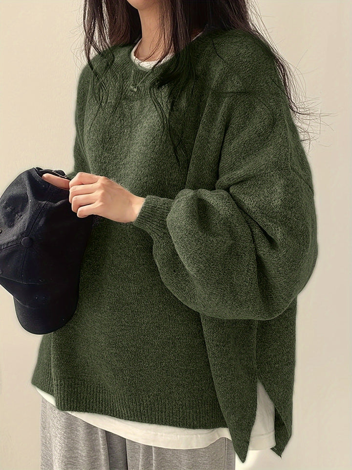 Pearline - Crew Neck Long Sleeve Sweater