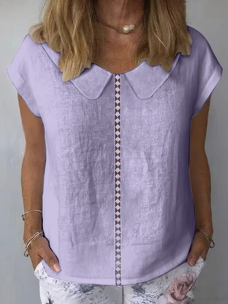 Avielle - Short Sleeve Top With Cutout Front
