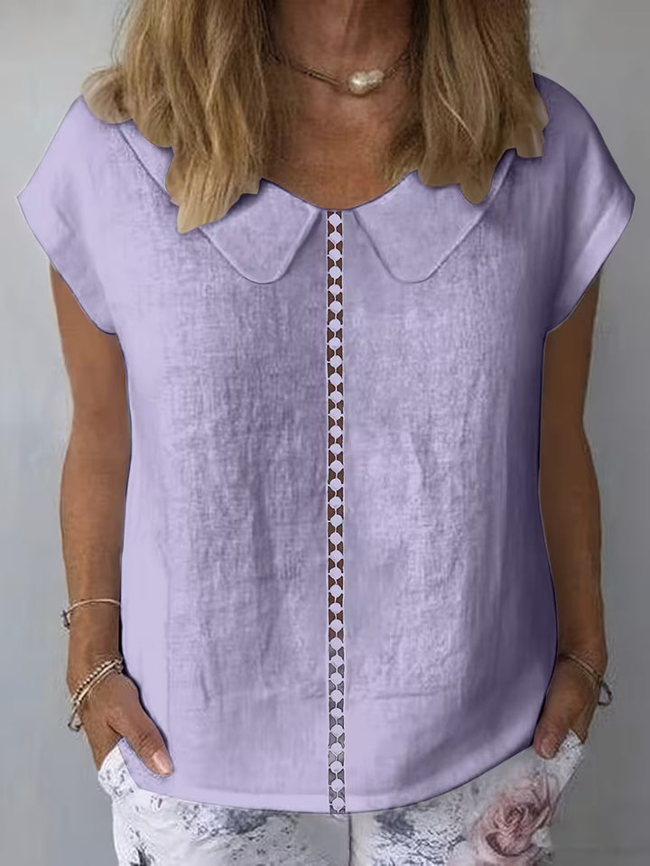 Avielle - Short Sleeve Top With Cutout Front
