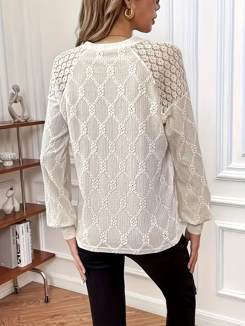 Carys - Patterned Blouse With Long Sleeves