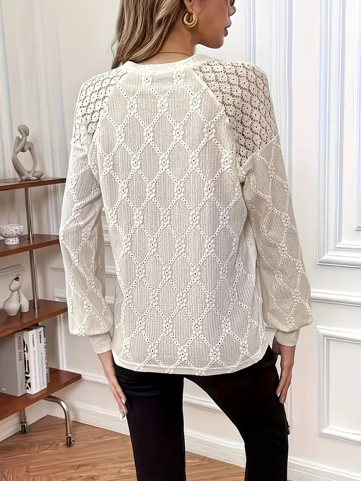 Carys - Patterned Blouse With Long Sleeves