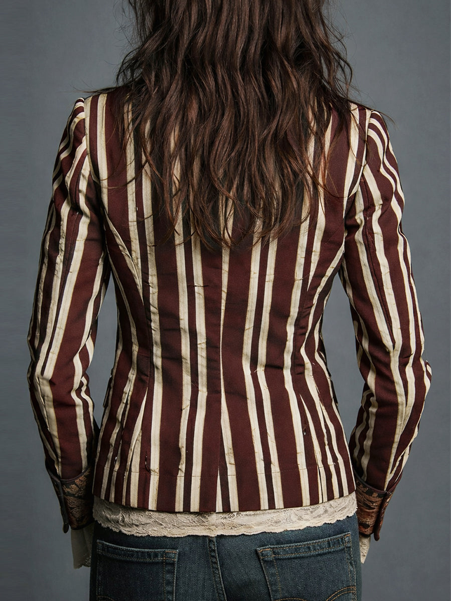 Shalisa - Bohemian Striped Blazer