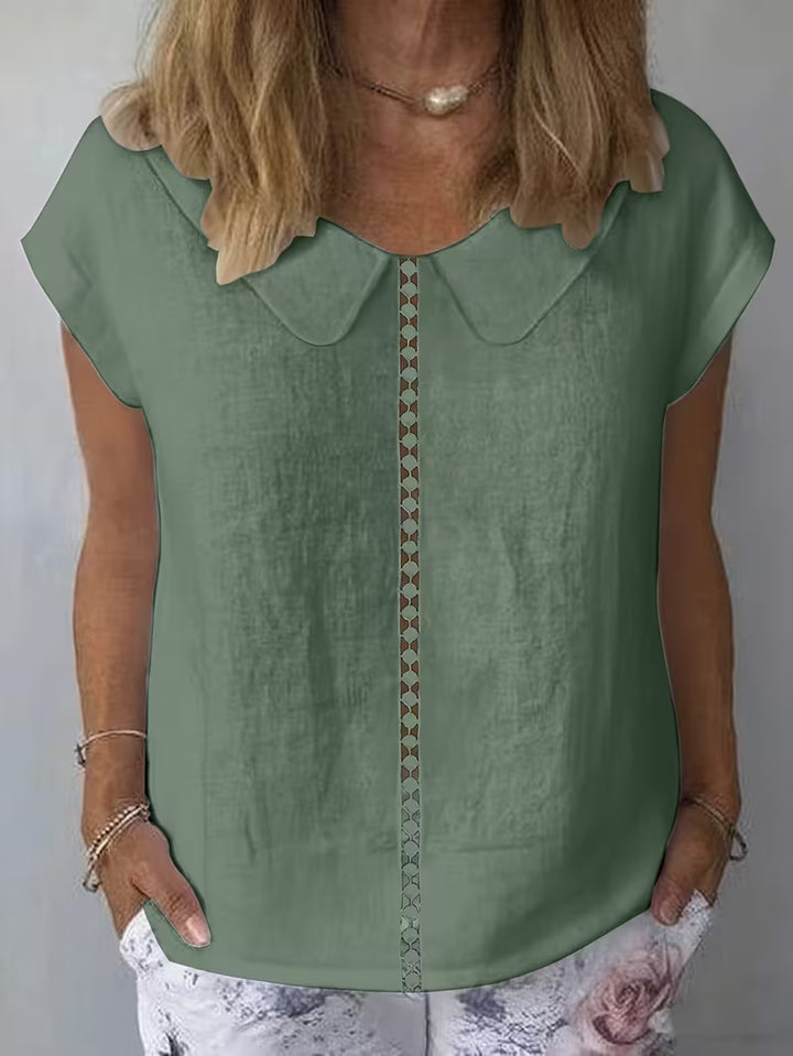 Avielle - Short Sleeve Top With Cutout Front