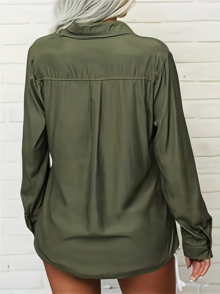 Tierna - Long Sleeve Button-Up Shirt