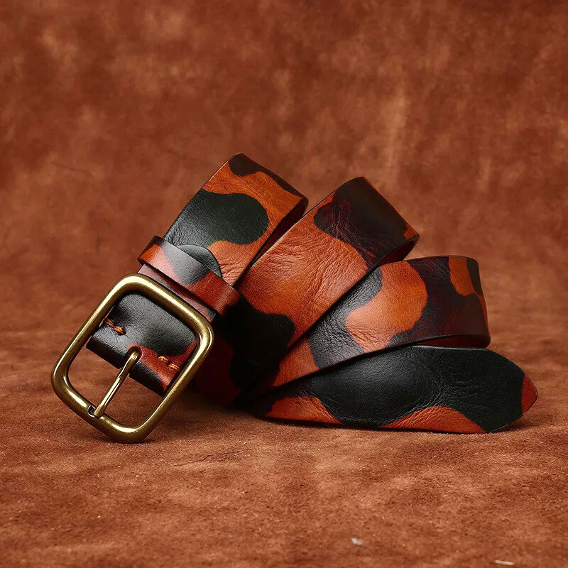 Lacy - Frontier Camo Genuine Leather Belt