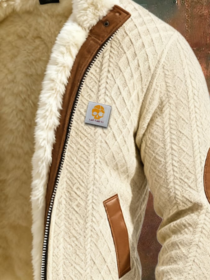 Claudio - Retro Textured Knitted Jacket