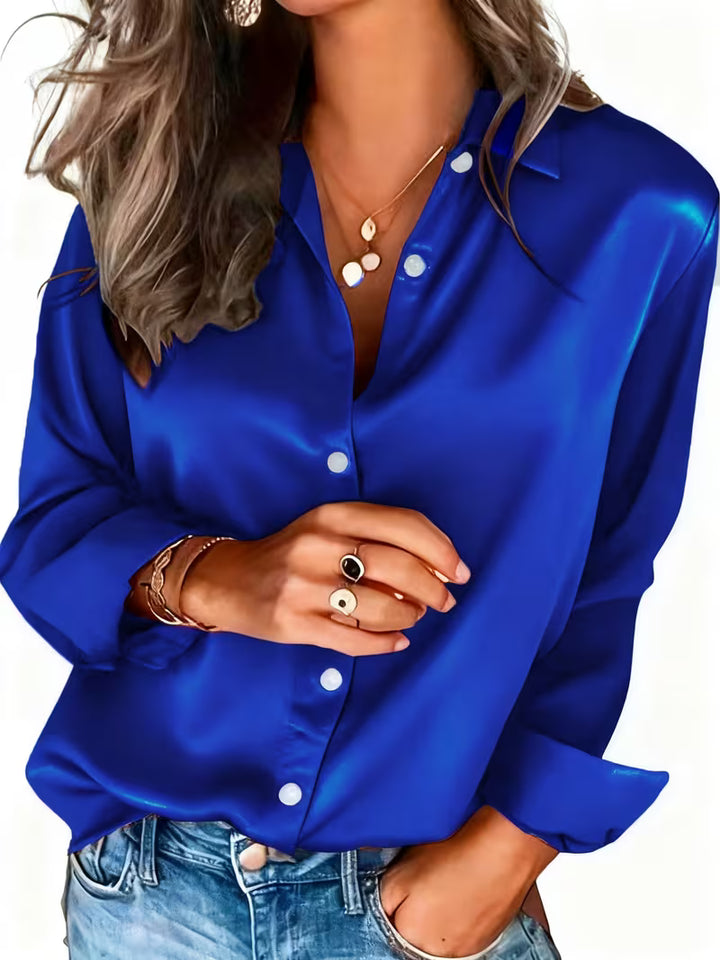 Kelina - Long Sleeve Button-Up Shirt