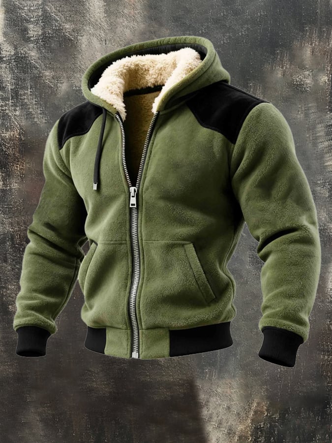 Lyon - Warm Hoodie Jacket With Zipper Closure