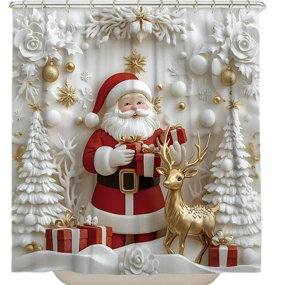 MerryBath - Holiday Bath Mats & Shower Curtains