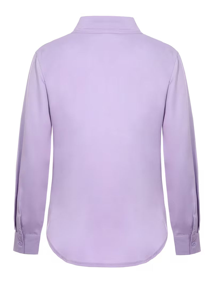 Jorunn - Embroidered Cut-Out Long Sleeve Blouse