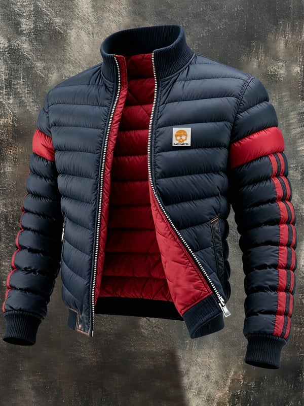 Manpreet - Retro Quilted Zipper Jacket