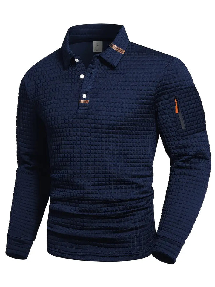 Ephraim - Textured Polo Shirt With Sleeve Pocket