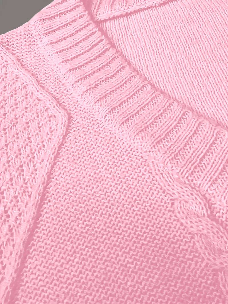 Tzvia - Casual V-Neck Knitted Sweater