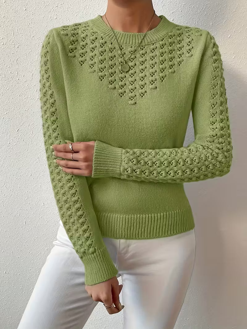 Shannen - Long Sleeve Knitted Sweater