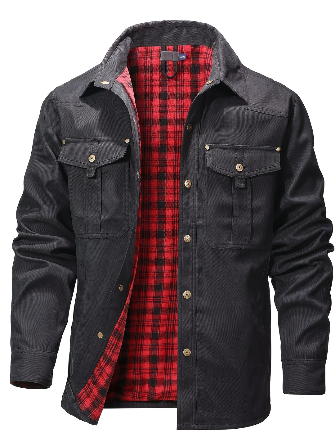 Evrypidis - Casual Long Sleeve Cargo Jacket