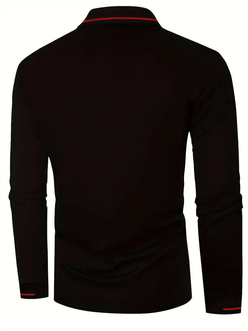Karunaratne - Stylish Long Sleeve Polo Shirt